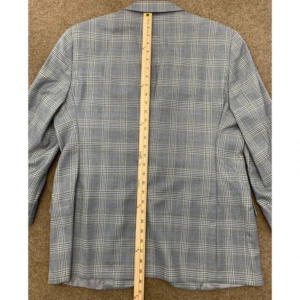 Brooks Brothers Blazer Mens 40S Fitzgerald Wool Plaid Check Jacket Sportcoat